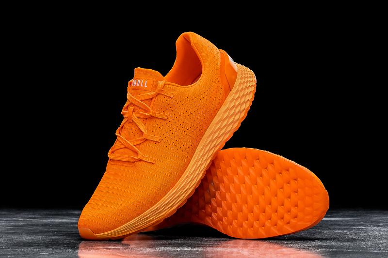 Men's Nobull Neon Ripstop Running Shoes Orange | SG O2121K